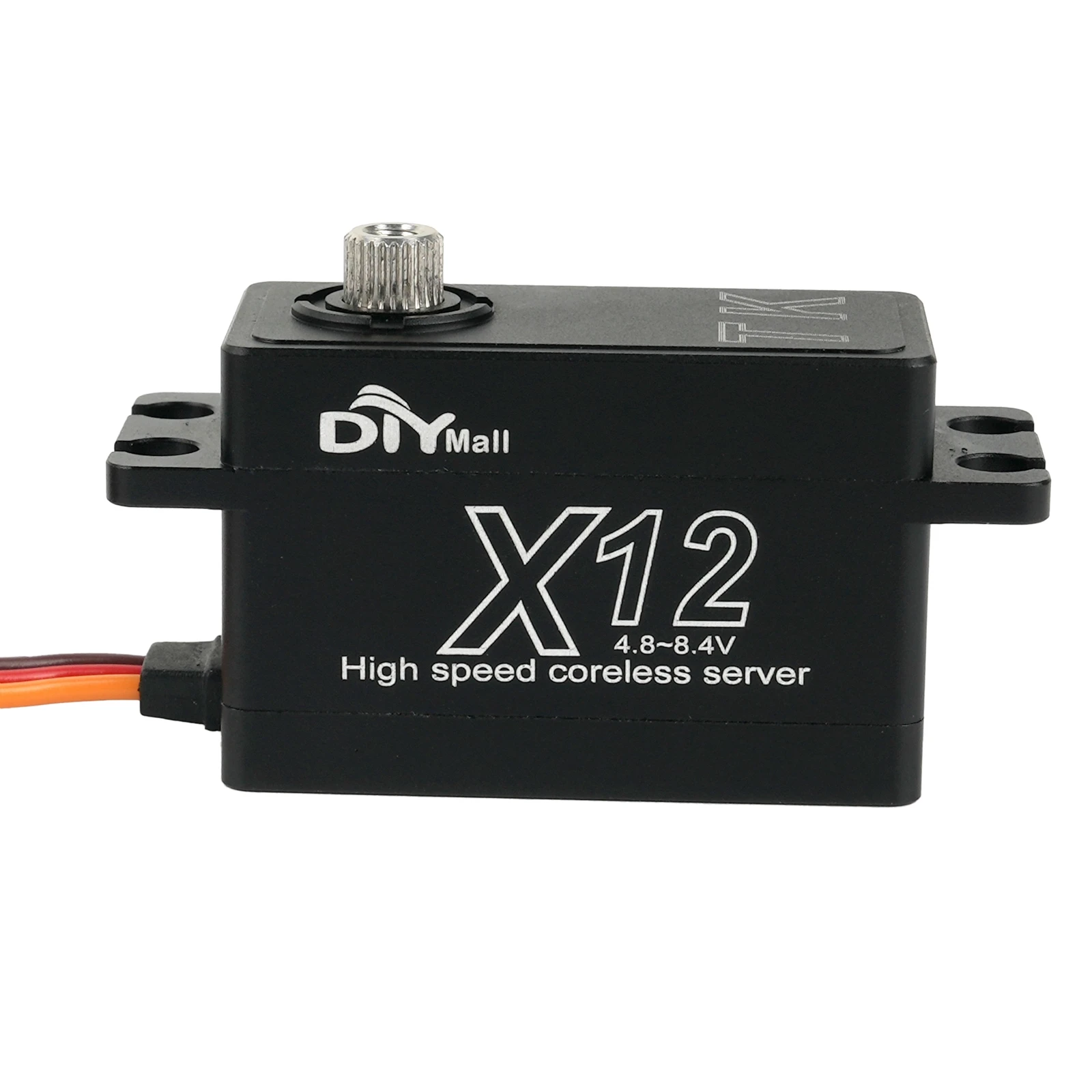 X12 Servo coreless ad alta velocità a basso profilo 12KG - 25T Custodia digitale completamente in metallo con ingranaggi in acciaio inossidabile per auto/barche RC 1/8 1/10