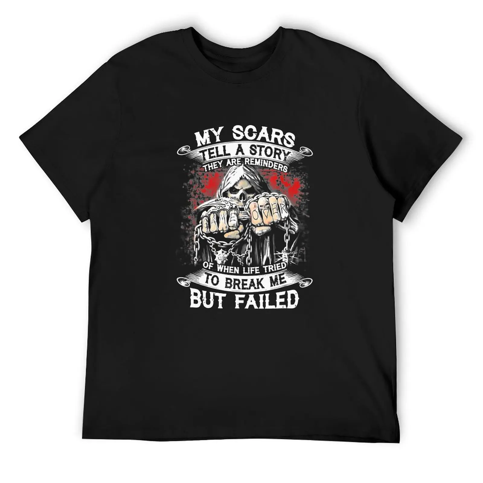 My Scars Tell A Story They Are Reminders T-Shirt oversized graphic tee baggy shirts Short sleeve tee men