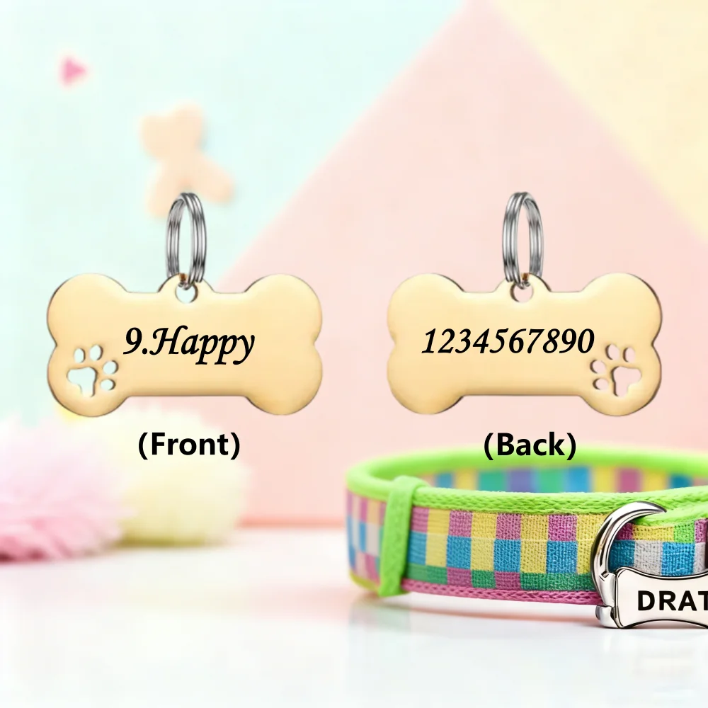 

Customized Pet Identification Tags Personalized Engraving Of Name And Phone Numbers Cat And Dog Tag Pendants To Prevent Pet Loss