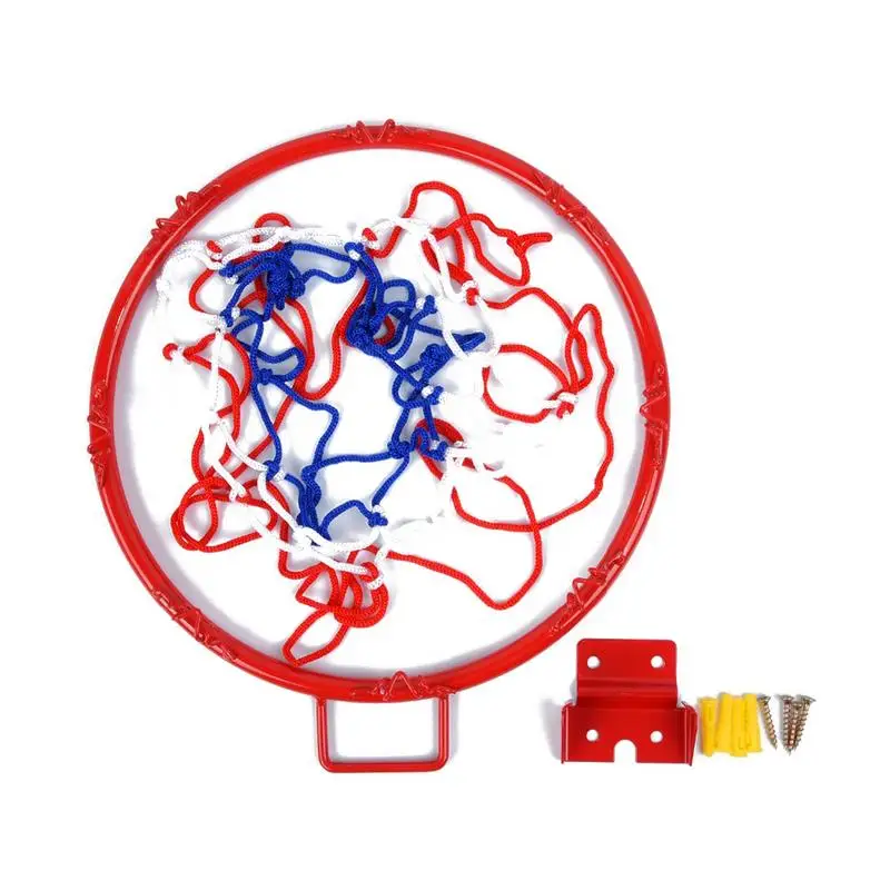 Aro de baloncesto colgante para interiores y exteriores, canasta colgante de pared, marco de entrenamiento de baloncesto de red, 32cm