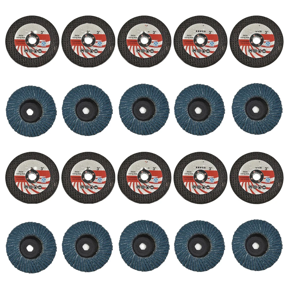 ชุดแผ่นตัดและแผ่นขัด 20 ชิ้น ข - Angle Grinder Flap Disc Set บทวิจารณ์และราคา