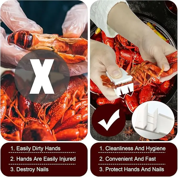 New Crawfish Sheller Multifunction Sheller The Seafood Portable Efficient Crayfish Shelling Device for Household Restaurant