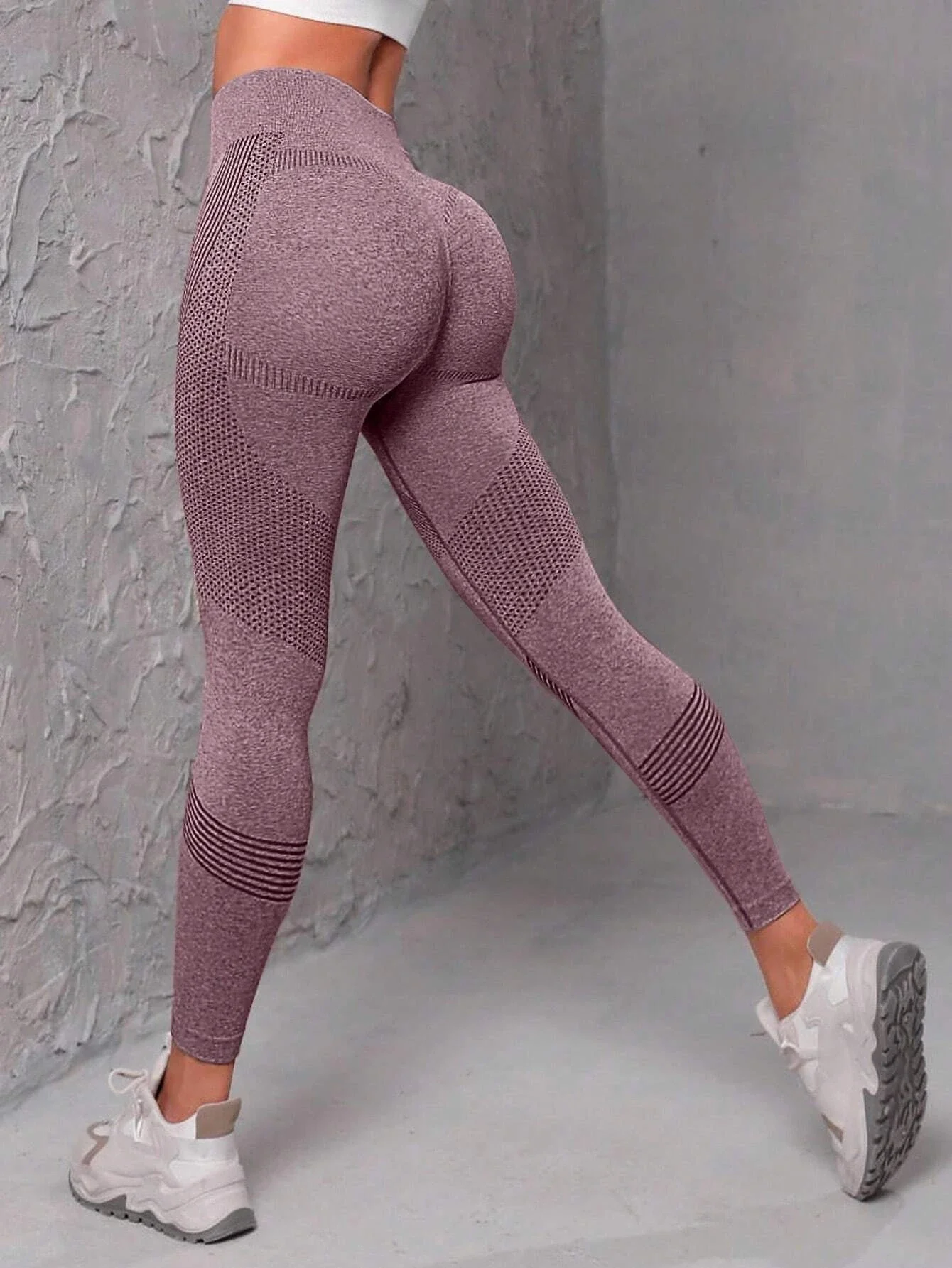 Seamless Wide Waistband Sports Leggings