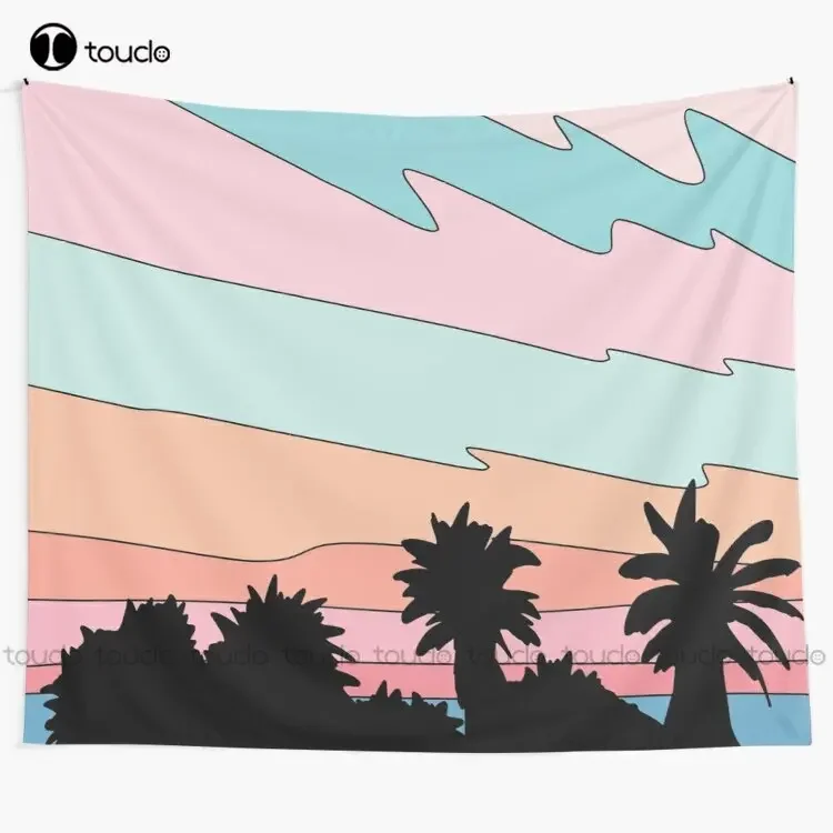 Beach Sunset Beach Melbourne Surf Summer Tapestry Tapestry Review Blanket Tapestry Bedroom Bedspread Decoration Wall Covering