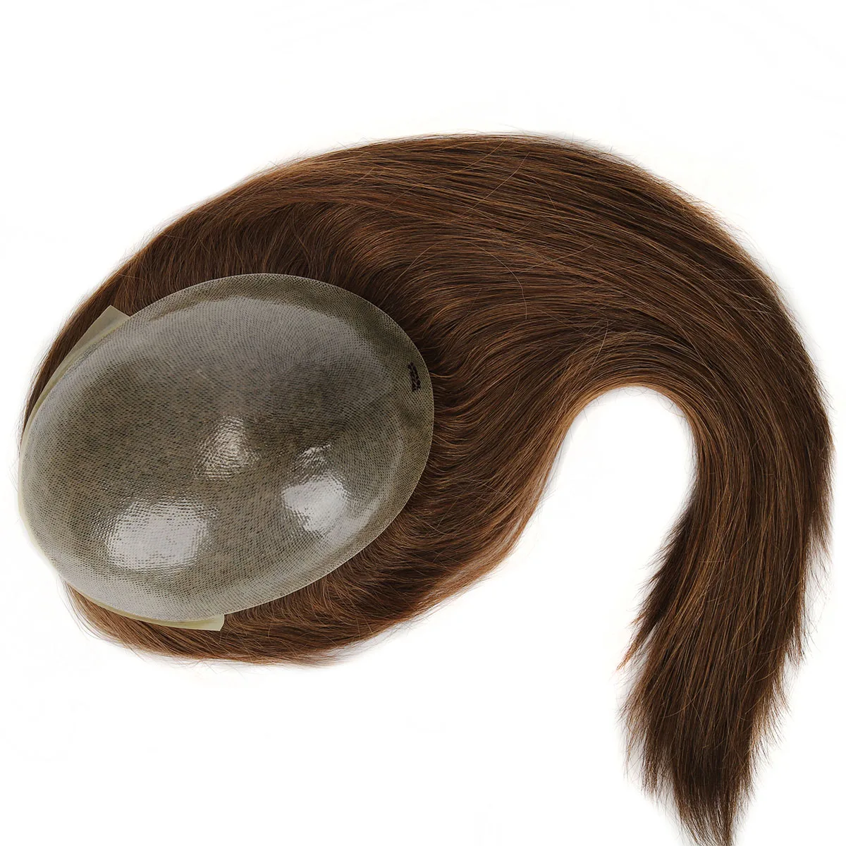 TUW01 Women's Hairpieces Knotted Technique Chinese Remy Human Hair Toppers Less Shedding Glued-on Or Taped-down to Scalp