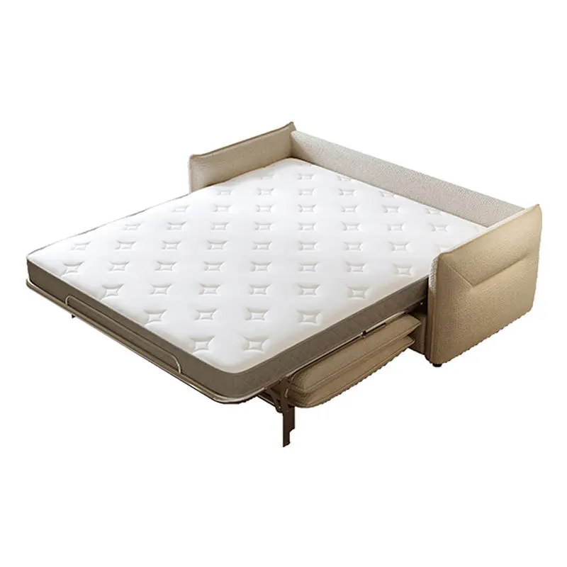 Hotel apartment sofa bed with mattress dual-purpose foldable multi-functional flipped iron frame sofa bed