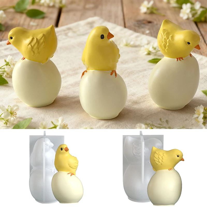 Easter Chicken And Egg Silicone Molds | Ideal For Easter Plaster Figurines, Scented Candles, Resin Crafts | Perfect