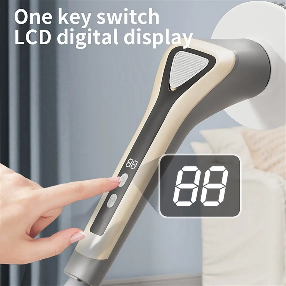 

T70C! Electric Spin Scrubber Shower Scrubber Ipx7 with 7 Replaceable Brush Heads and Adjustable Removable Extension Handle A