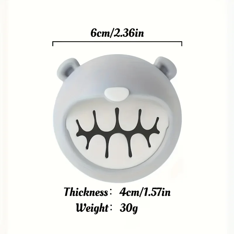 2PCS  Wall-Mounted Cartoon Bear Towel Hooks, No-Drill Adhesive Kitchen Bathroom Towel Rack, Practical Holder