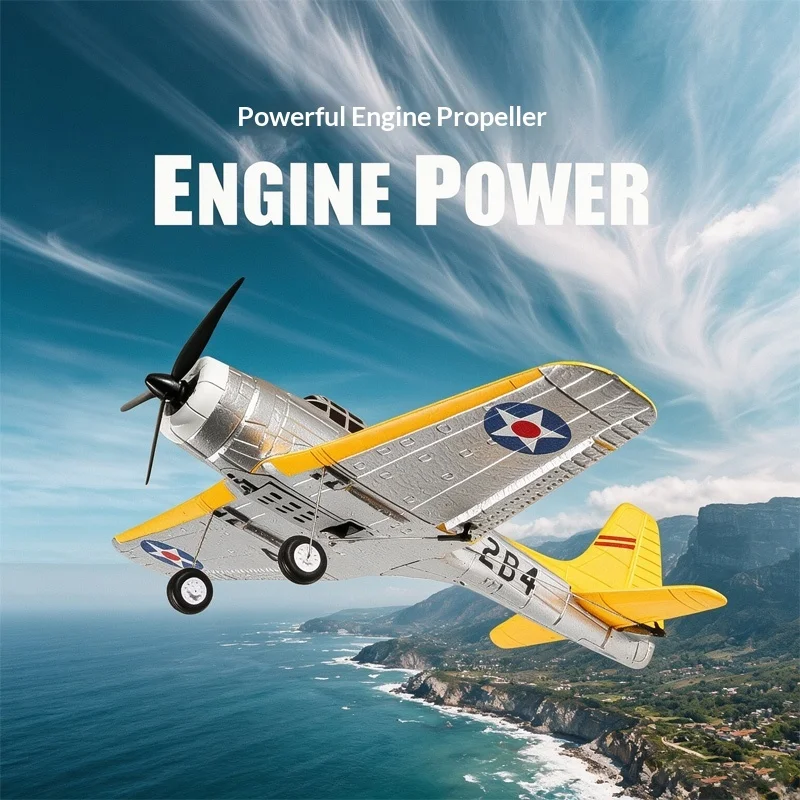 QF012 Remote Control Airplane Wwii Us Dauntless Dive Bomber Four Channel Brushless Fixed Wing Epp For Outdoor Flying Adults
