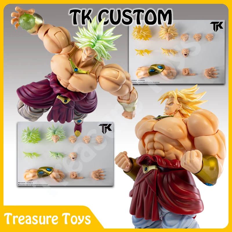TK CUSTOM Dragon Ball Super Saiyajin Broly Kopf Zubehör Kopf Sculpt Anime Action Figur Figur Spielzeug Geschenke