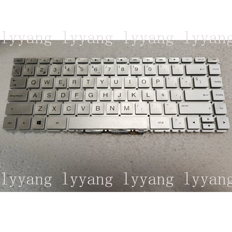 f  Spanish Silver Keyboard for HP 14-BD 14-CC 14-CD 14m-cd 14-CE 14-CF 14-CK 14-CM