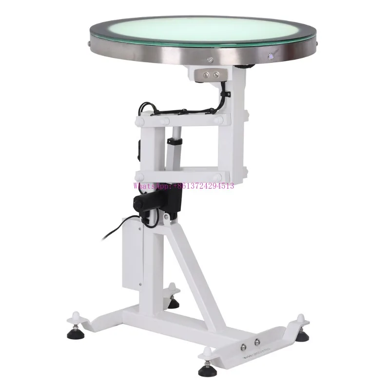 

Electrical Round Lighting Table Pet Dog Grooming Table with LED Lighting Luminous Beauty Table