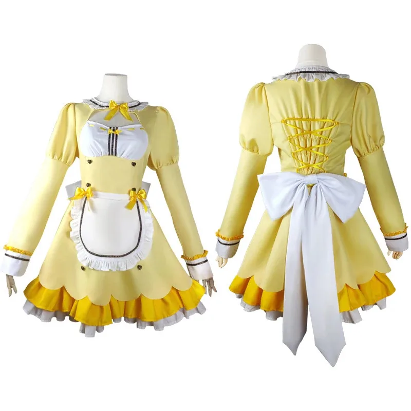 Anime Nekopara Vol.4 Cosplay Costume Chocolate Vanilla Cute Maid Dress Carnival Party Cat-girl Paradise Pink Blue Lolita Skirt