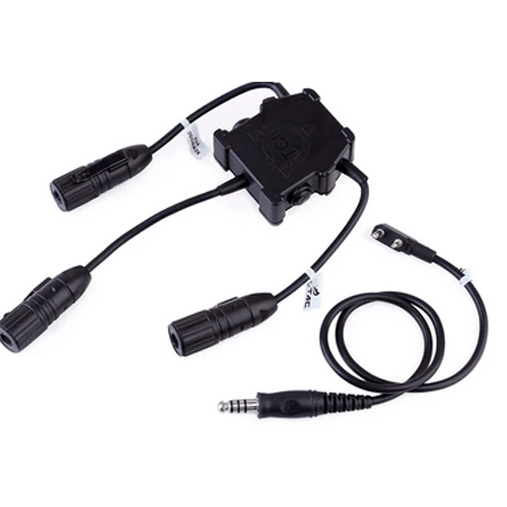 anysecu-r3-u-series-dual-ptt-earpiece-connector-dual-ptt-simultaneous-connection-only-for-kenwood-walkie-talkie-two-way-radio