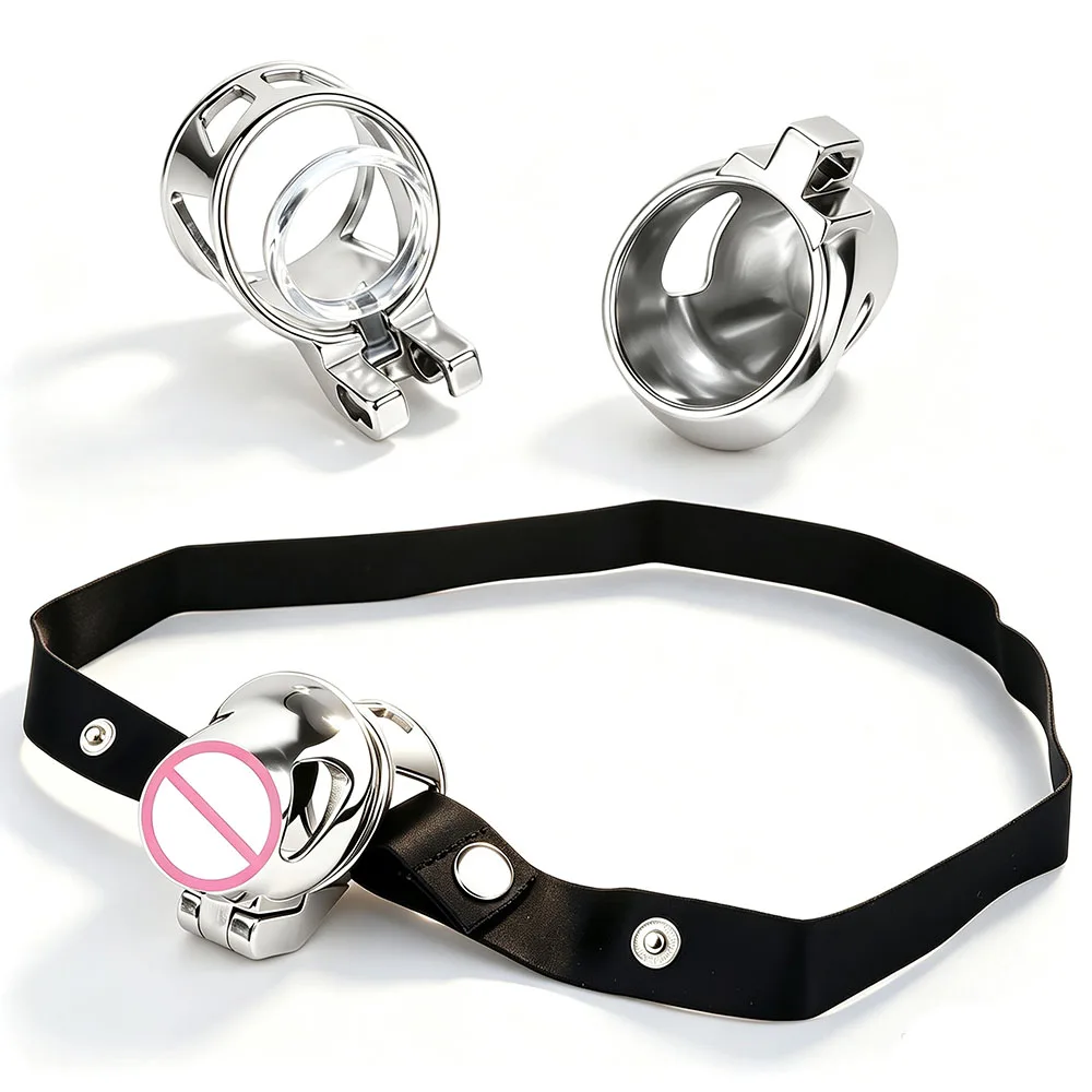 FRKO Mini Glans Lock Male Chastity Cage Device Stainless Steel 9 Size Resin Penis Rings Invisible Lock Bdsm Erotic Sex Toys Men