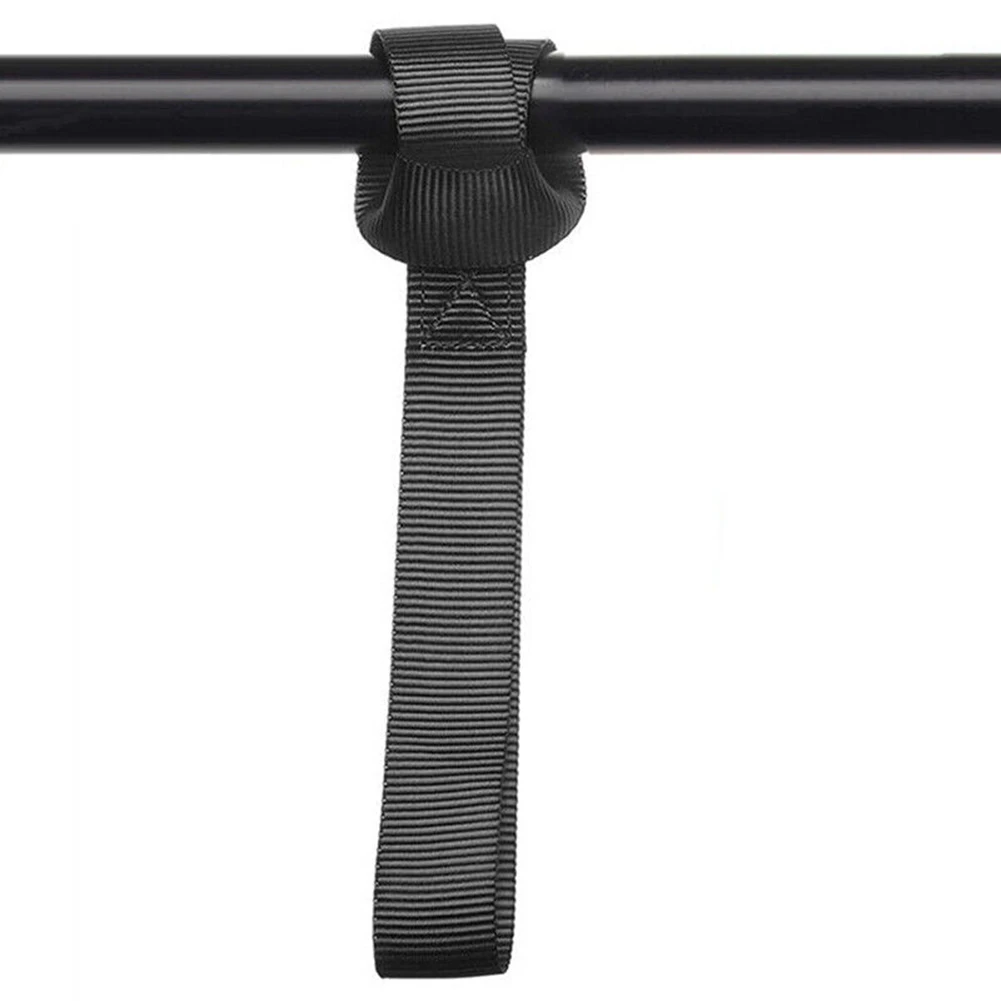 Soft Loop Tie Down Straps 30.5x2.5x0.1cm Abrasion Resistant Black New For Handlebars Forks Accessories Ratchet