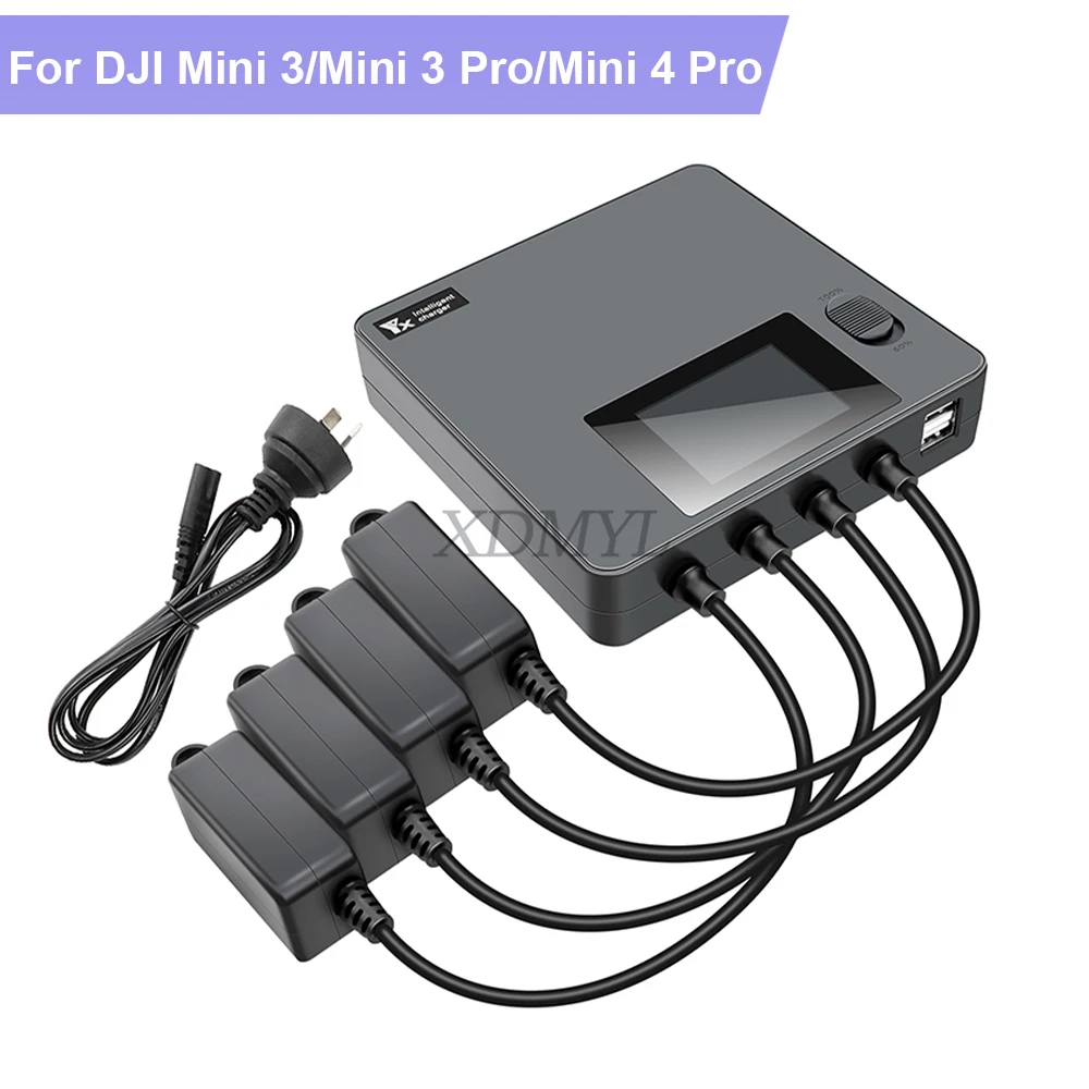 4-way-battery-digital-display-charging-manager-butler-charger-hub-for-dji-mini-3-mini-3-pro-mini-4-pro-drone-accessories