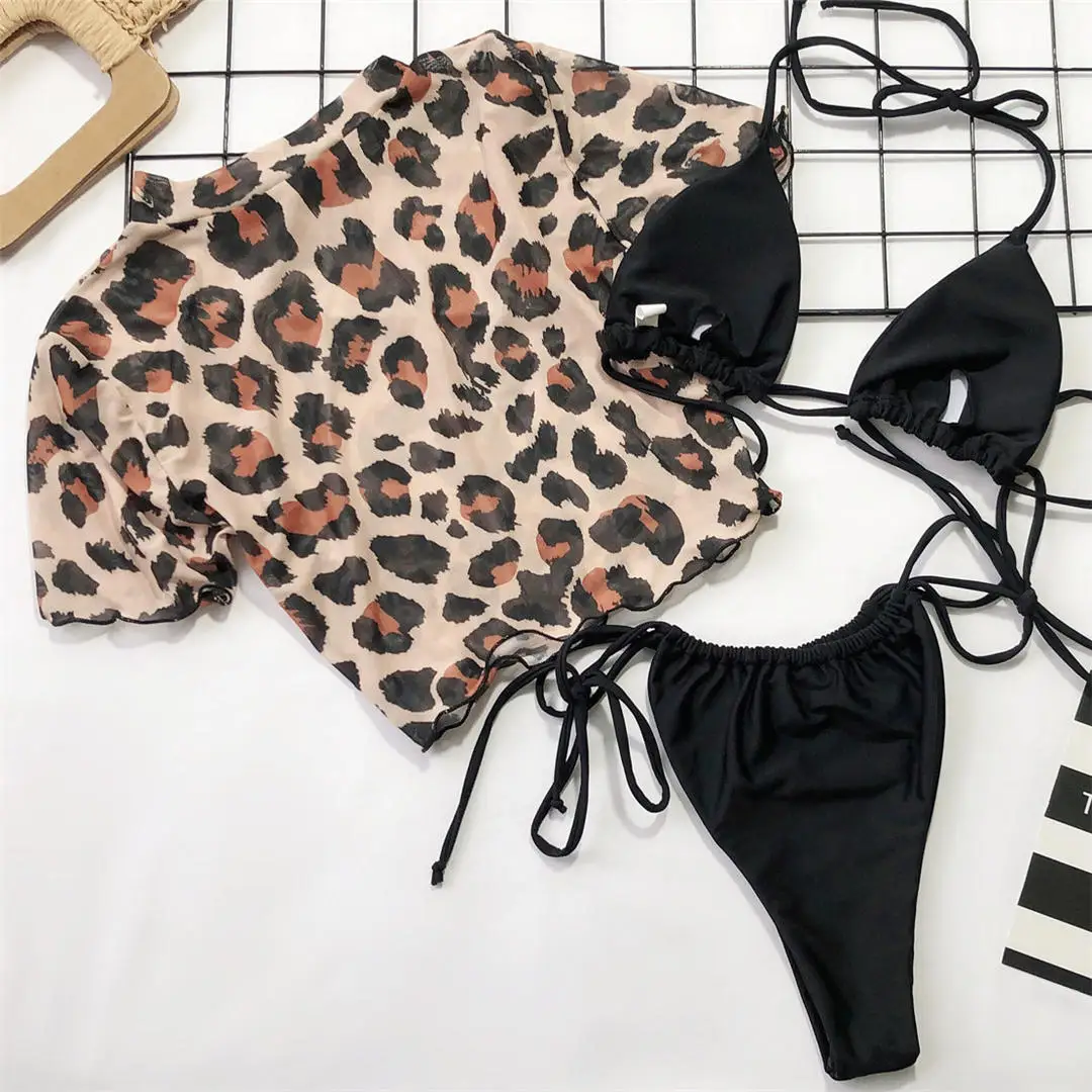 Neue 3-teilige Damen-Bademode, sexy Leoparden-Bikini, Damen-Badeanzug, dreiteiliges Bikini-Set, brasilianischer Badeanzug, Badebekleidung, Modell V1629 – Detail 29