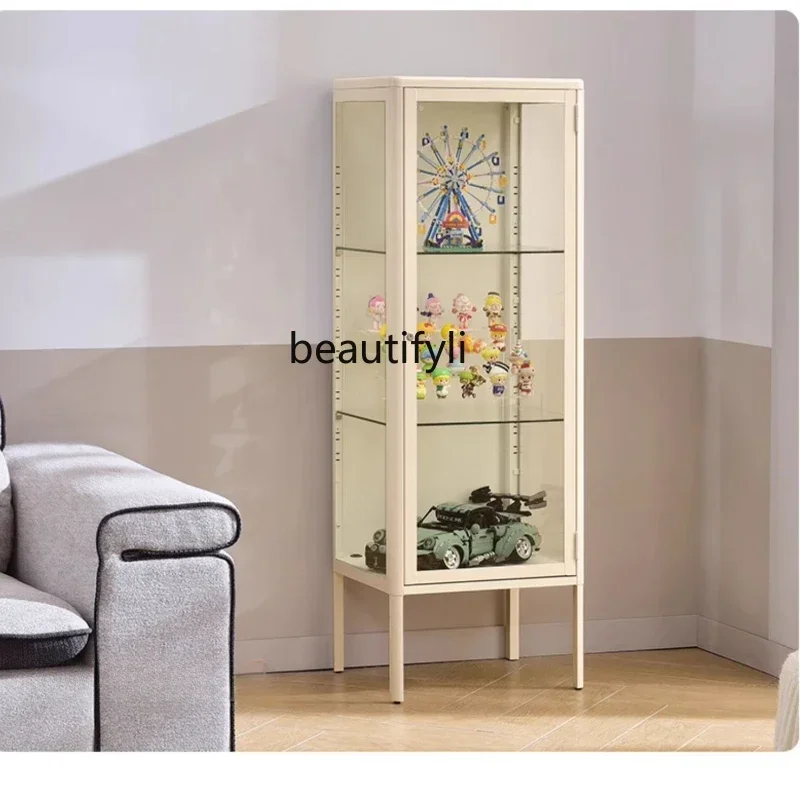 Display cabinet 1.9 meters heightened version toy ornament display cabinet building block storage glass cabinet