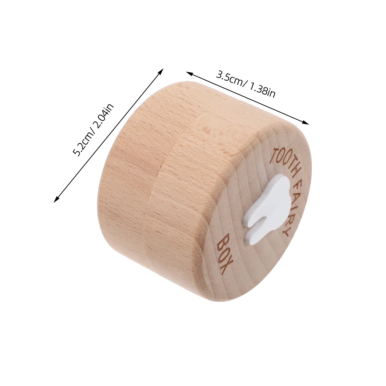 2 قطعة أسنان الطفل الجنية صندوق تذكار حامل الأسنان الخشبية 2x2x1.4 الحليب الأسنان التخزين المنظم فقدت الأسنان الحاويات #4
