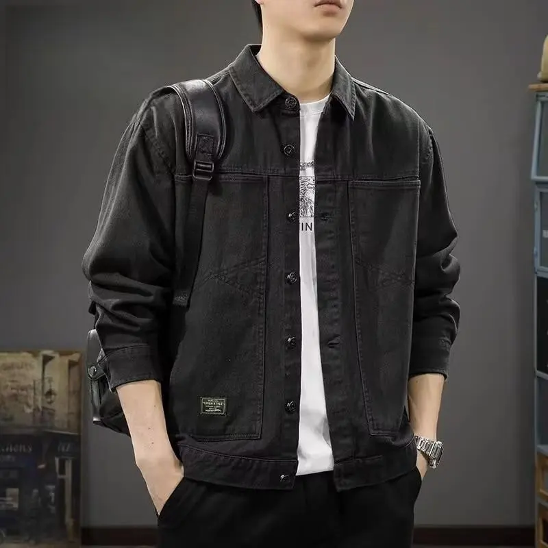 

Осень 2023. Мужская повседневная рабочая одежда. Джанет с множеством кетов. Американский Sle Long Sve. Свободная хлопковая верхняя одежда.