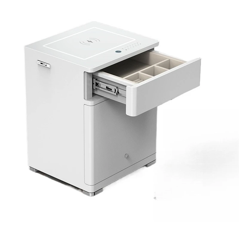 

Прикроватный сейф, встроенный цельнометаллический бытовой противоугонный маленький пароль от от отпечатков пальцев, автоматическое открытие двери