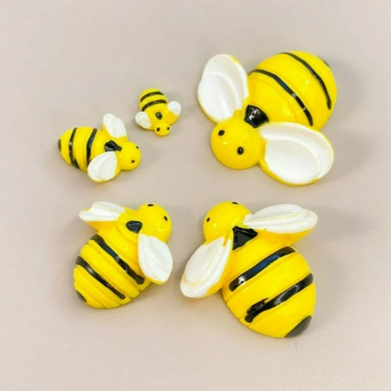 

15/25/50pcs Cute Mini Resin Cartoon Bee Creative Animal DIY Doll House Household Garden Craft Ornament Decoration Accessories