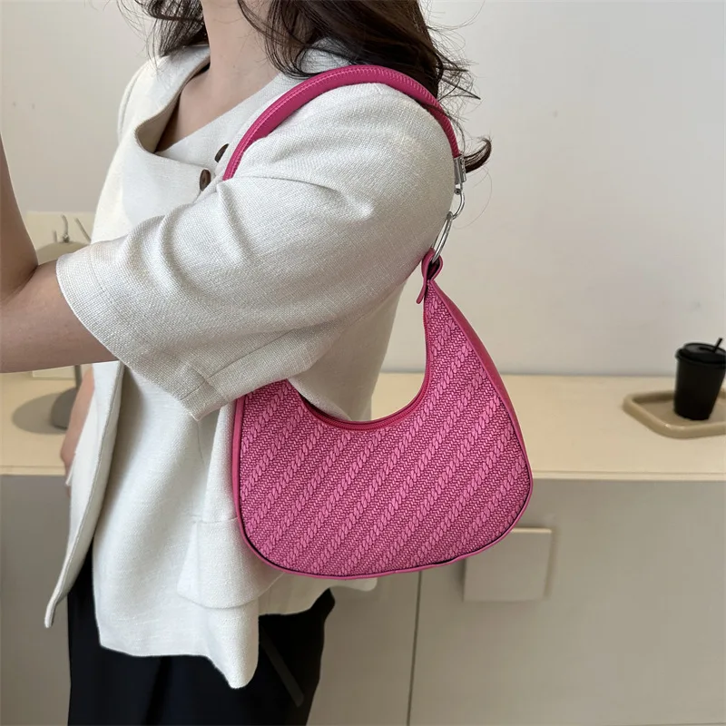 New Brand Moon Bag Fashionable Minimalist Shoulder Bag Versatile Creative Crescent Bag Korean Handbag Women Crossbody Armpit Bag