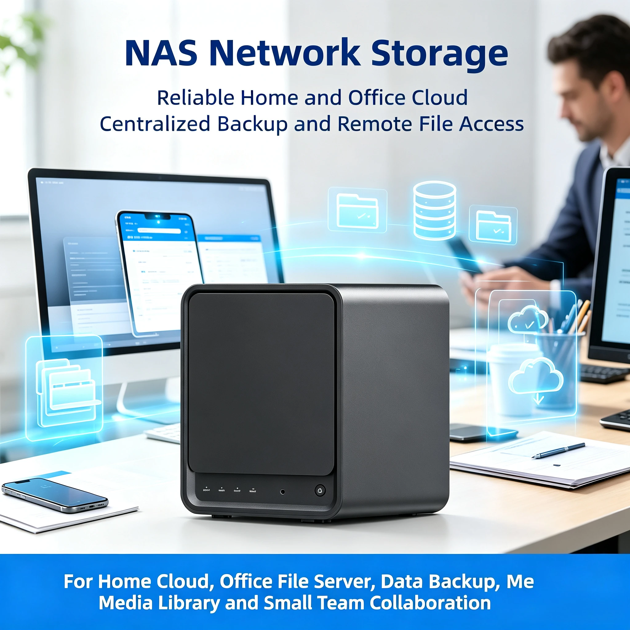 N150 Mini Host with Dual 2.5G Ethernet Ports, Compact Mini PC for Home Office, Private Cloud NAS Network Storage Soft