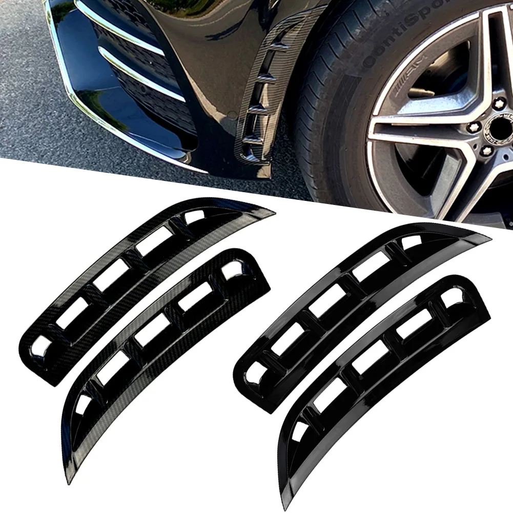 Car Front Wheel Bumper Vent Hood Fender Decoration Trim 2Pcs For Mercedes Benz GLE350 GLE450 2020