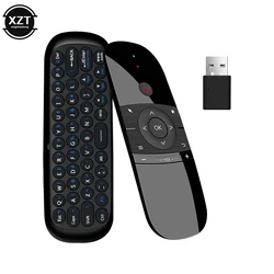 W1 Air Mouse Portable Remote Controller 2.4GHz Mini Infrared Learning Remote Control USB Charging for Android TV Box Projector
