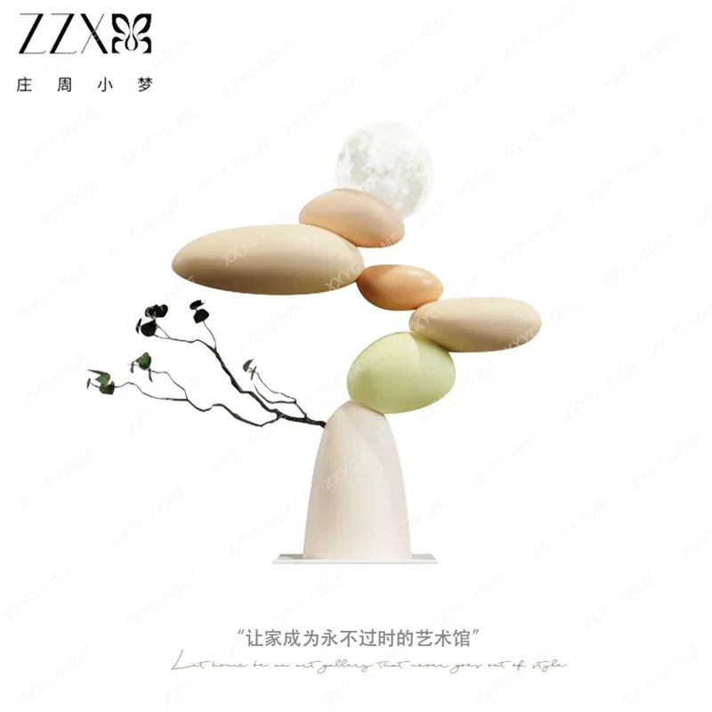 HHCream Wind Stone To Run Floor Ornament Antique Living Room Sofa TV Cabinet Decoration