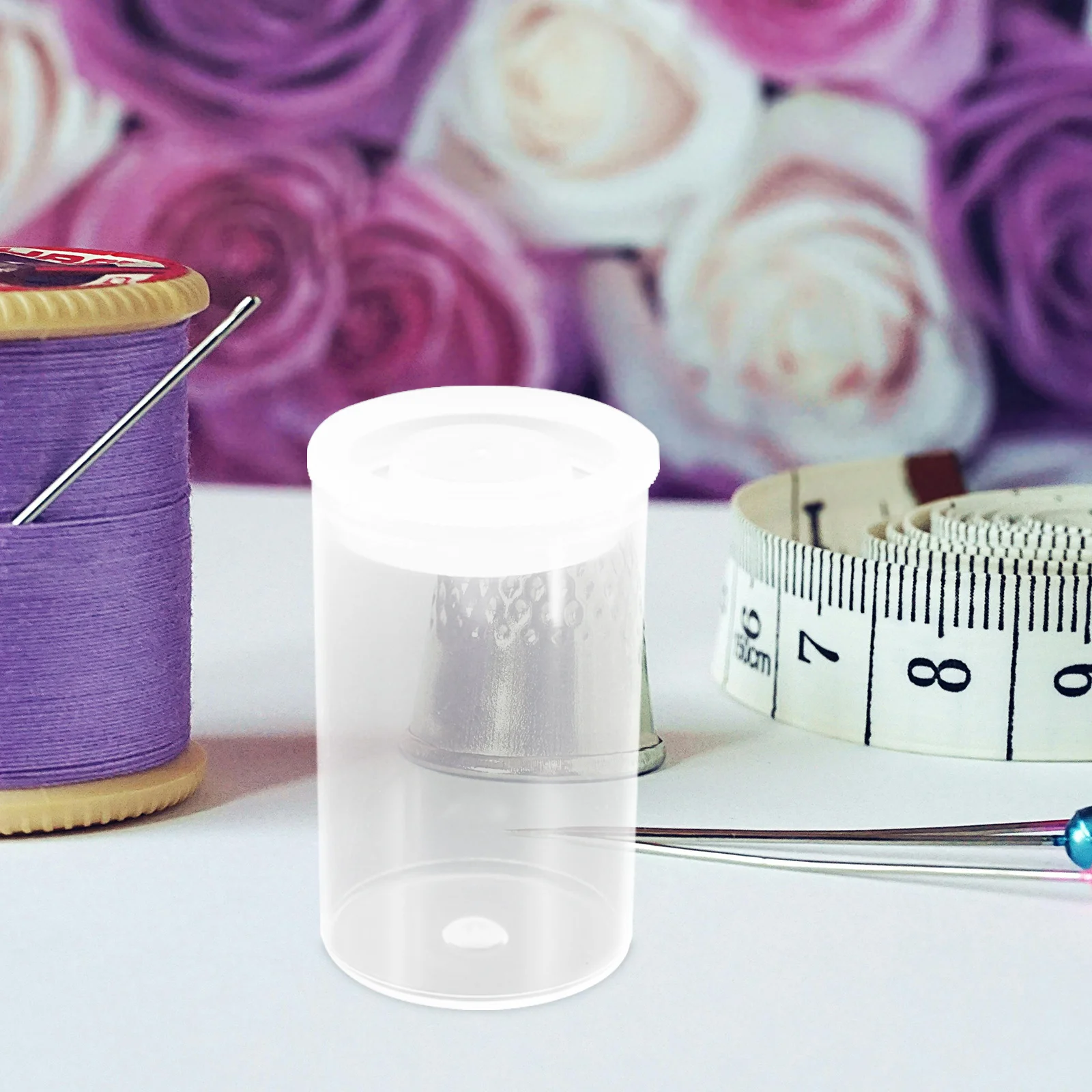 

100pcs Transparent Storage Jars Clear Small Containers With Lids For Jewelry Organizing Travel Toiletries Medicine Film