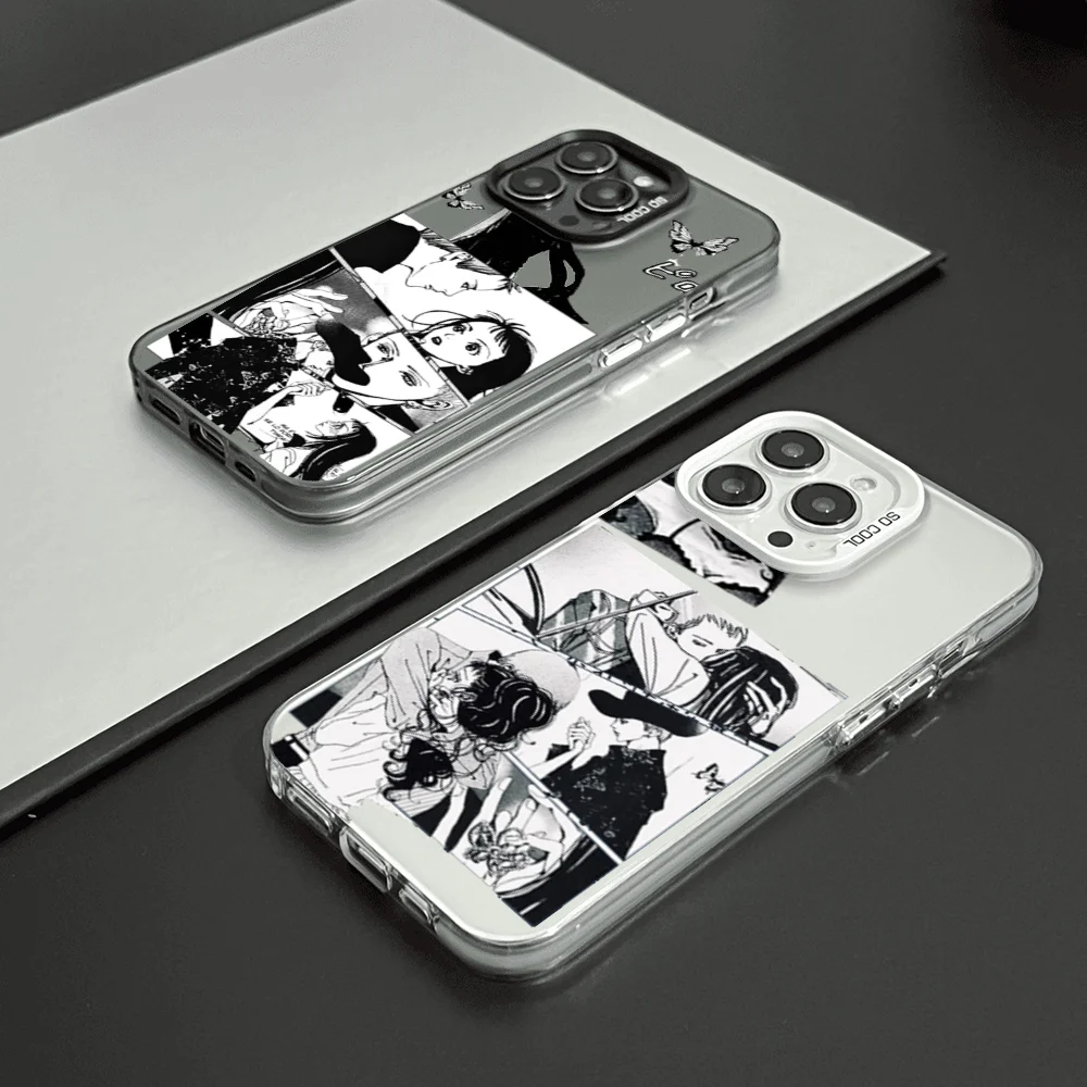 Love anime P-Paradise K-Kiss  phone case FUNDA for iPhone 12 11 13 14 15 16 17Max Pro Plus Mini Electroplated Silver lMDaser #1