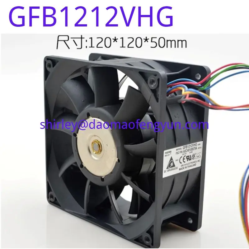 Brand New Delta 12CM fan 12V 3.40A GFB1212VHG FTS: A3C40100879A ultra violent dual rotor bearing cooling fan