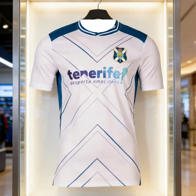 Camiseta de Fútbol TENERIFE Estilo Español 2026, Superventas, para Hombre, Secado Rápido, Transpirable, para Entrenamiento, Partido, Playa