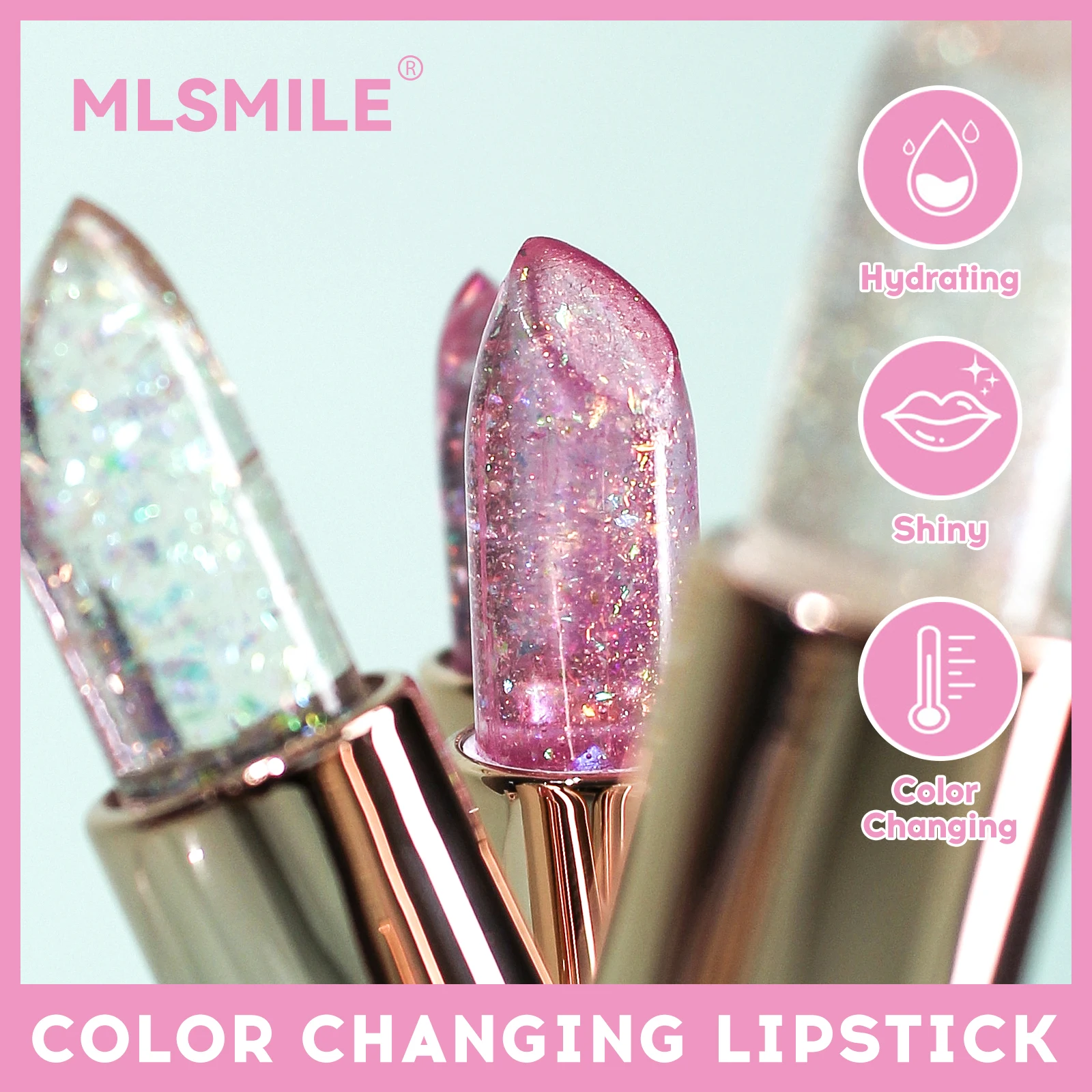 Starry Sky Bullet Head Nude Lippenstift, roter Stift, schwarze Tube, mattierter, glatter Lippenstift, 6 Farben erhältlich