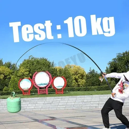 Imagen 2 del producto Best Telescopic Portable Rotary Fishing Rod 2.4M,2.7M,3.6M,3.9M,4.5M Fishing Rod 15kg Travel Sea Boat Rock Fishing Spinning Rod