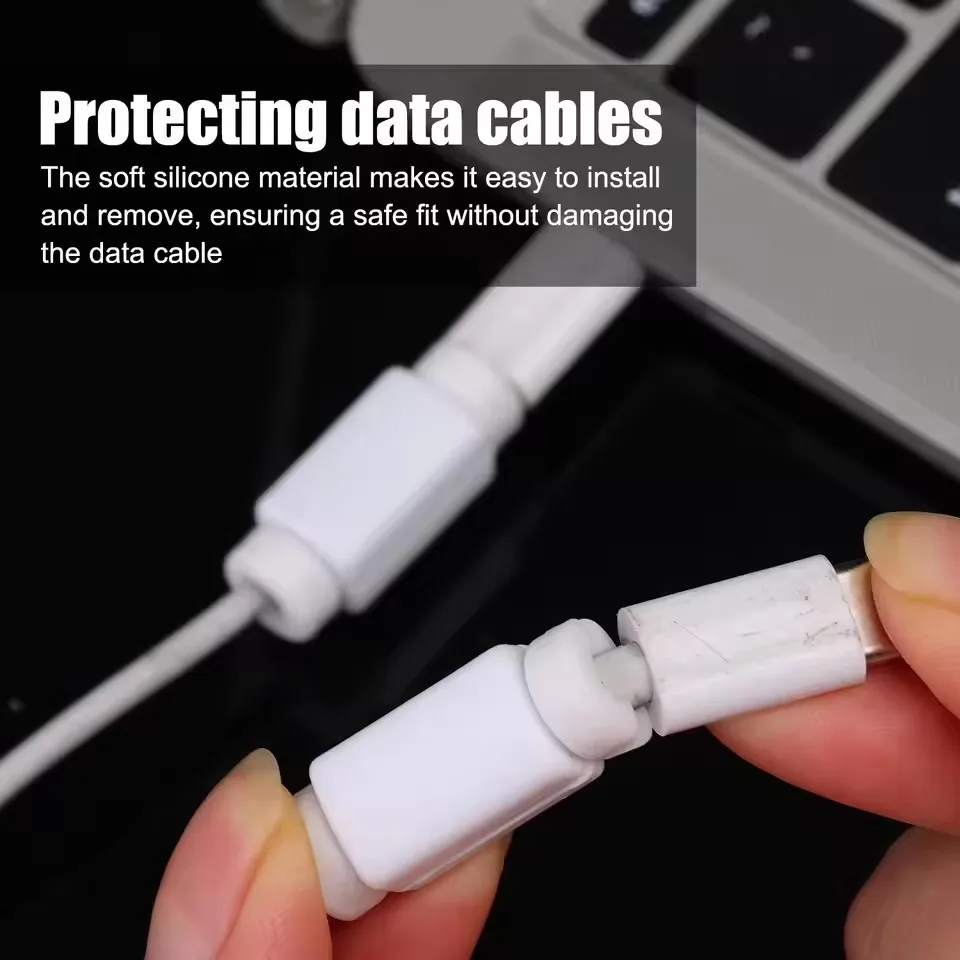 2-20PCS Anti Fracture Protection Cable Winder Cover For iPhone iPad Samsung Mi Tablet Charging Data Cord Protective Sleeve - view 3