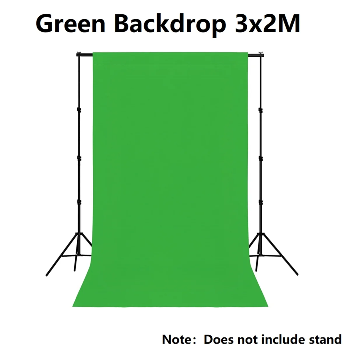 Green Backdrop, Solid Background for Photo Studio, Non-Gloss High Density Screen for Video Photography,3x2M