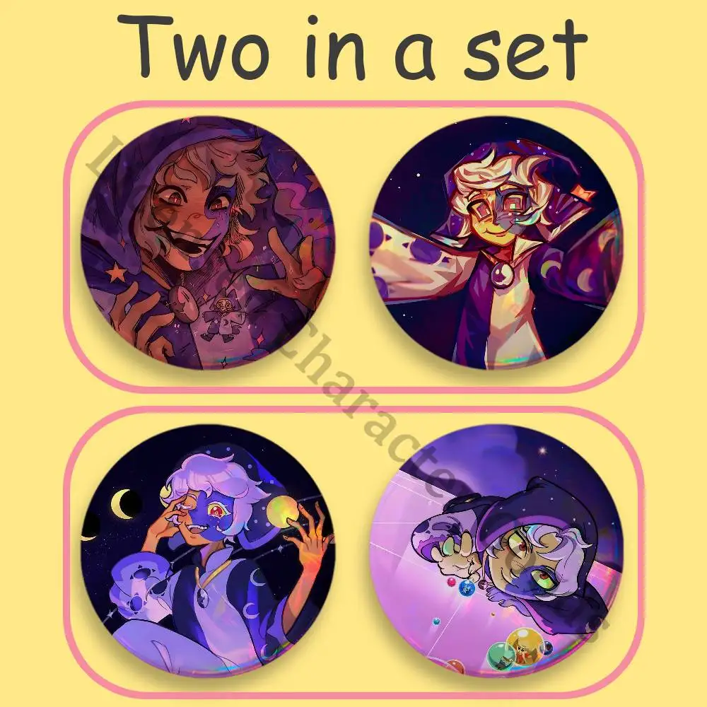 C-Collector 2-piece set Badges Anime Merchandise Cosplay Nijigen Otaku Culture Large 75 58 44 32 25 mm Mini