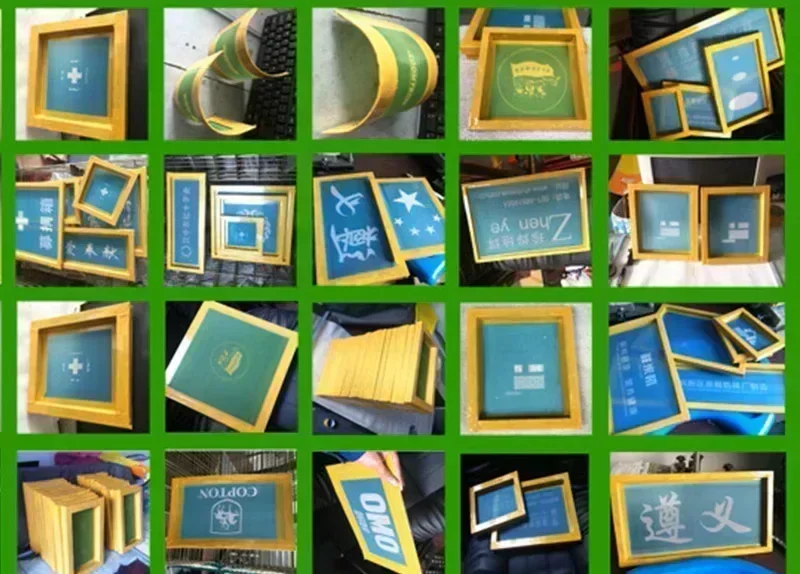 DIY Stamps Custom Silk Screen Printing with Wooden Frame Custom Stencil Logo Silk Screen Stencil with LOGO Personal Design