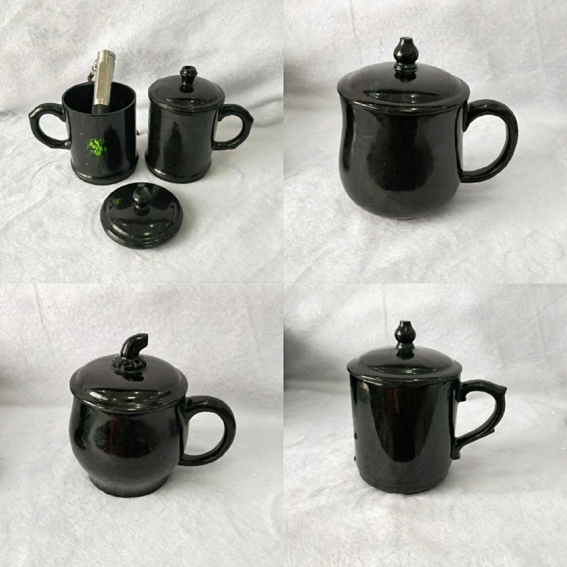 Jade Tee tasse Meister Yao Wang Shi Tasse dunkle Jade persönliche spezielle hochwertige Stein Tasse