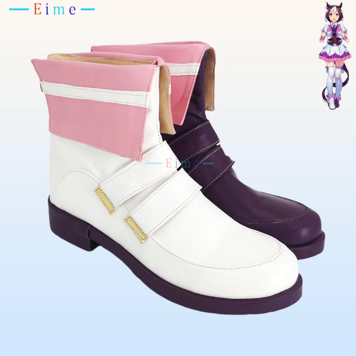 Game Umamusume Special Week Cosplay Shoes Halloween Boots Party Pu Leahter Shoes Big Size Custom Made