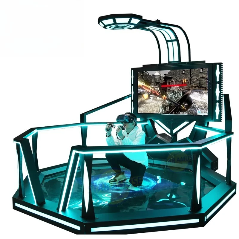 2026 New Wholesale 9D Virtual Reality Game Machine Indoor VR Shooting Simulator Octave Space Walking Platform Metal Customized