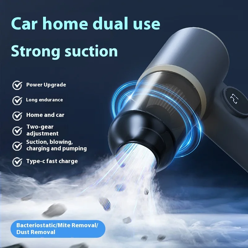 Handheld Car Wireless Vacuum Cleaner Washing Blowing Dual-use Household Strong Suction Portable Charging Vacuum Cleaner