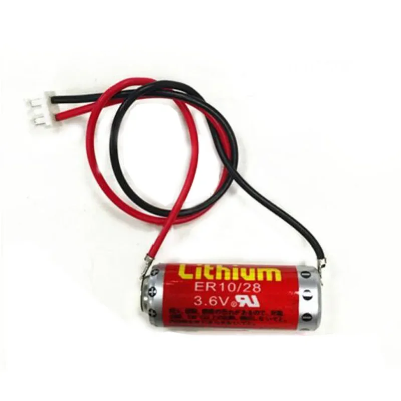 1pcs Banggood High Quality Original ER10/28 3.6V 450mAh ER10280 FX2NC-32BL PLC CNC Lithium Battery with Cable Plug