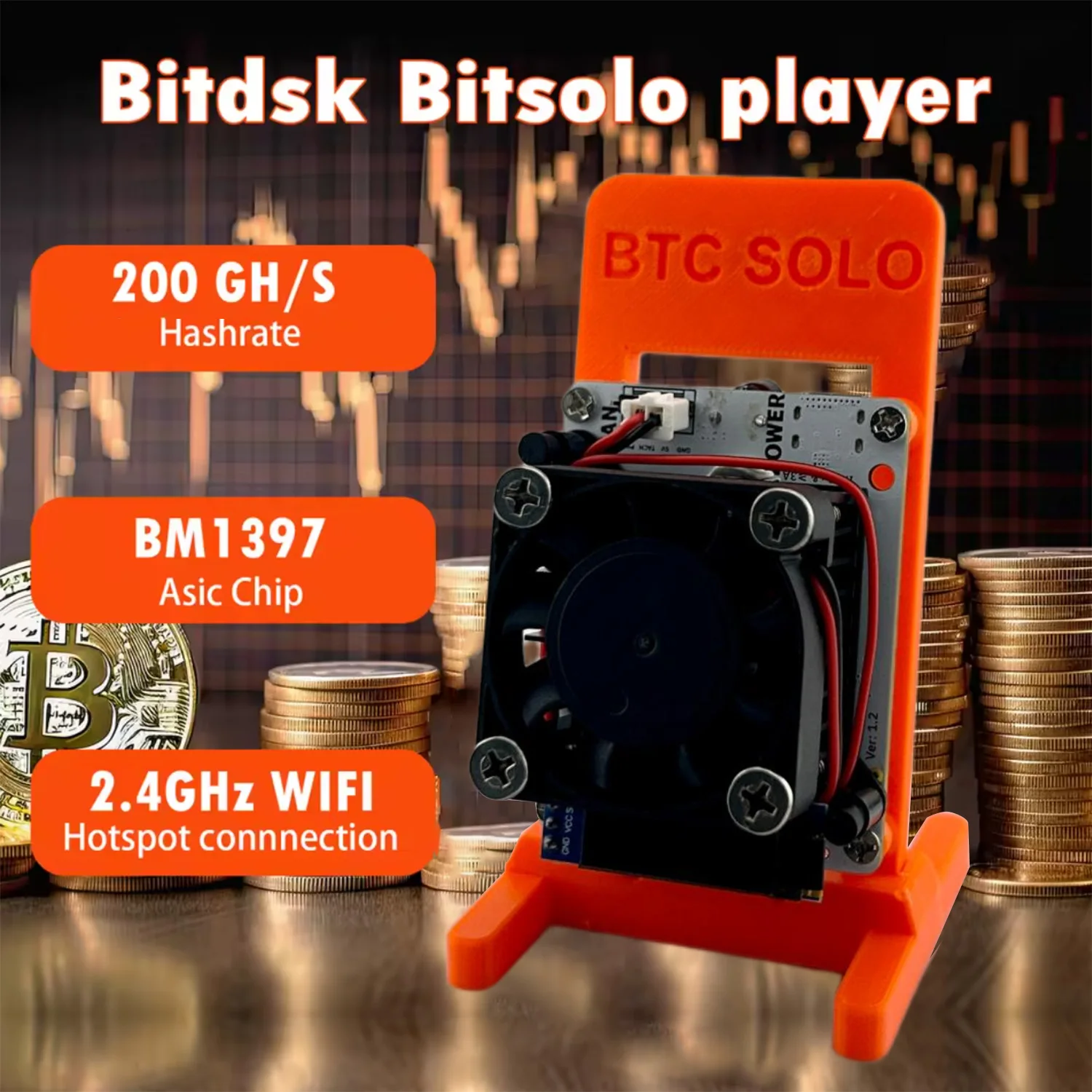 New 2026 Latest Bitdsk N8 Solo Miner 200Gh/s Miner Home Mining BM1397 Asic Chip BTC Miners Cryptos Miner Mining device