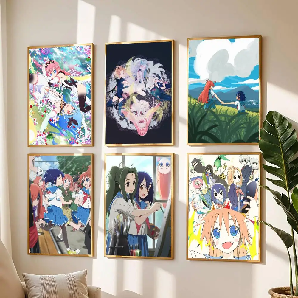 anime F-FLIP FLAPPERS-S Painting Calligraphy Boho Botanical Decor for Living Room  Elegant Home Style